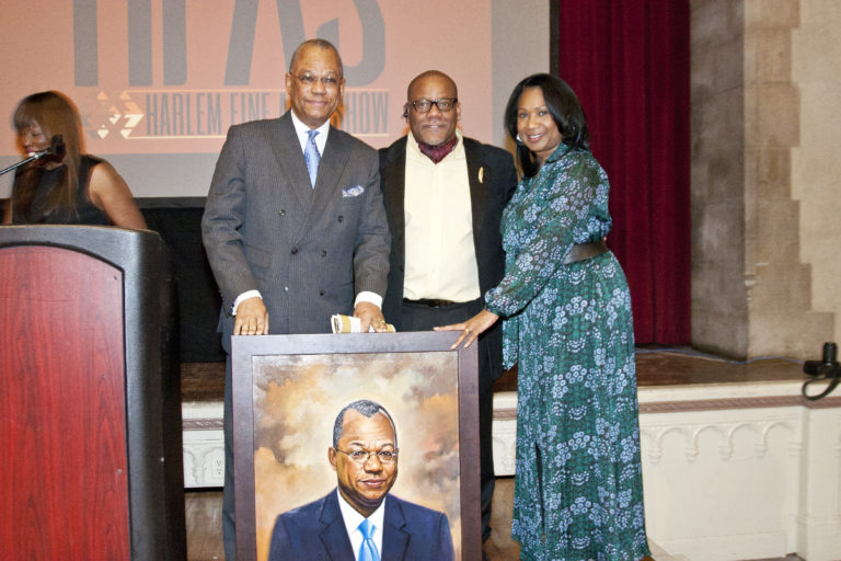 Rev Butts achievement award with Sandra Bookman