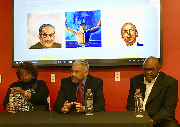 Don O’Bannon explains his art with Minnie Watkins & Timothy Giles – Artists Panel