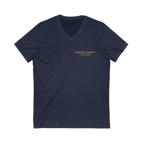 Unisex Jersey Short Sleeve V-Neck Tee - Image 5