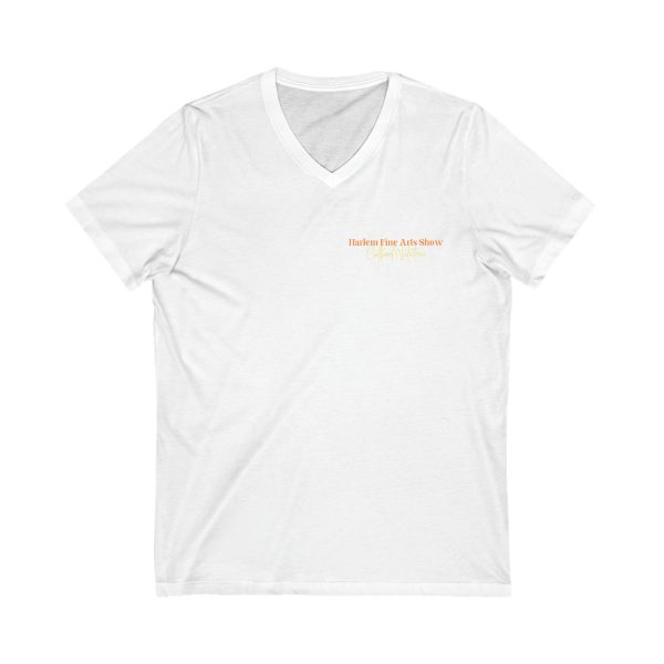 Unisex Jersey Short Sleeve V-Neck Tee - Image 3